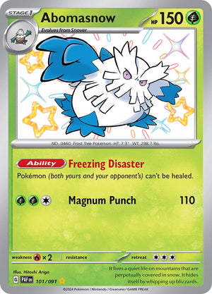 Abomasnow (101/091) [Scarlet &amp; Violet: Paldean Fates] 