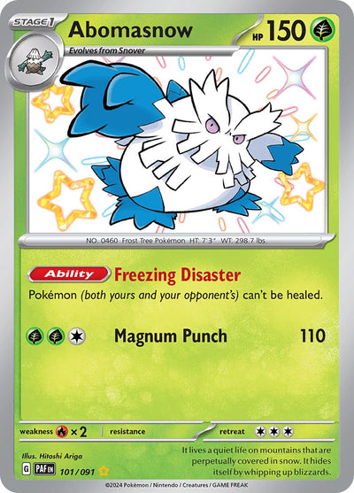 Abomasnow (101/091) [Scarlet &amp; Violet: Paldean Fates] 