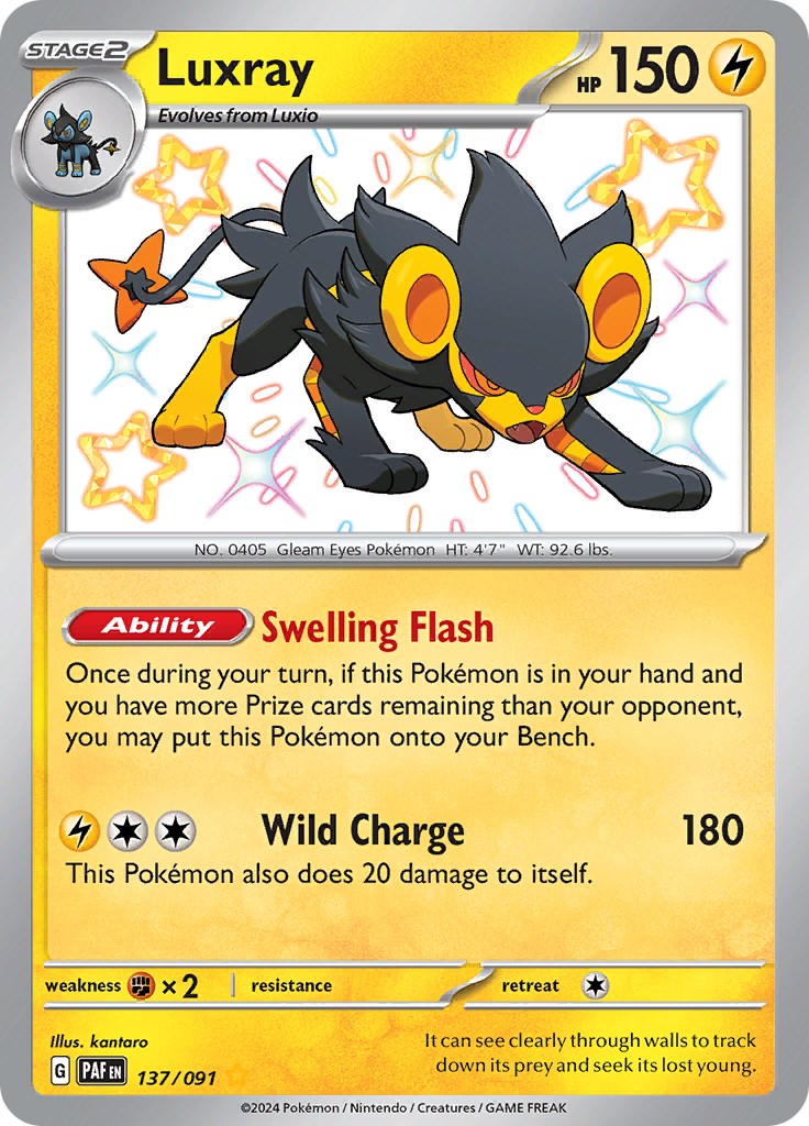 Luxray (137/091) [Scarlet & Violet: Paldean Fates]