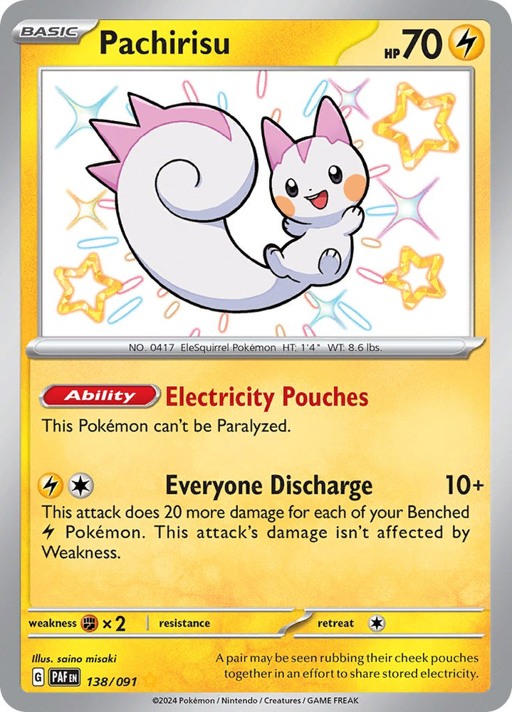 Pachirisu (138/091) [Scarlet &amp; Violet: Paldean Fates] 