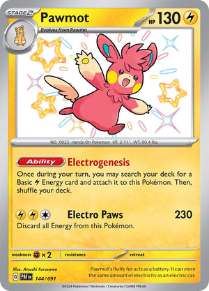 Pawmot (144/091) [Scarlet &amp; Violet: Paldean Fates] 
