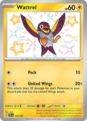 Wattrel (145/091) [Scarlet &amp; Violet: Paldean Fates] 