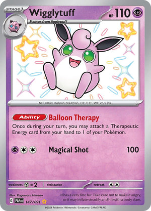 Wigglytuff (147/091) [Scarlet &amp; Violet: Paldean Fates] 