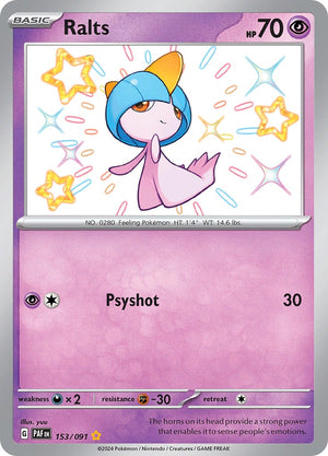 Ralts (153/091) [Scarlet &amp; Violet: Paldean Fates] 