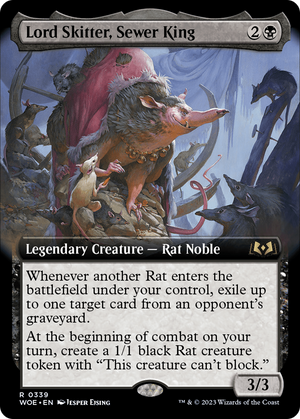 Lord Skitter, Sewer King (Extended Art) [Wilds of Eldraine] 