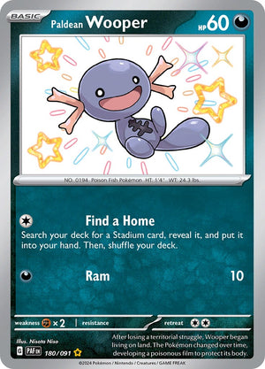 Paldean Wooper (180/091) [Scarlet &amp; Violet: Paldean Fates] 