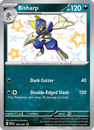 Bisharp (186/091) [Scarlet &amp; Violet: Paldean Fates] 