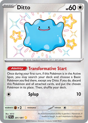 Ditto (201/091) [Scarlet &amp; Violet: Paldean Fates] 