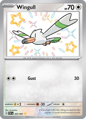 Wingull (203/091) [Scarlet &amp; Violet: Paldean Fates] 