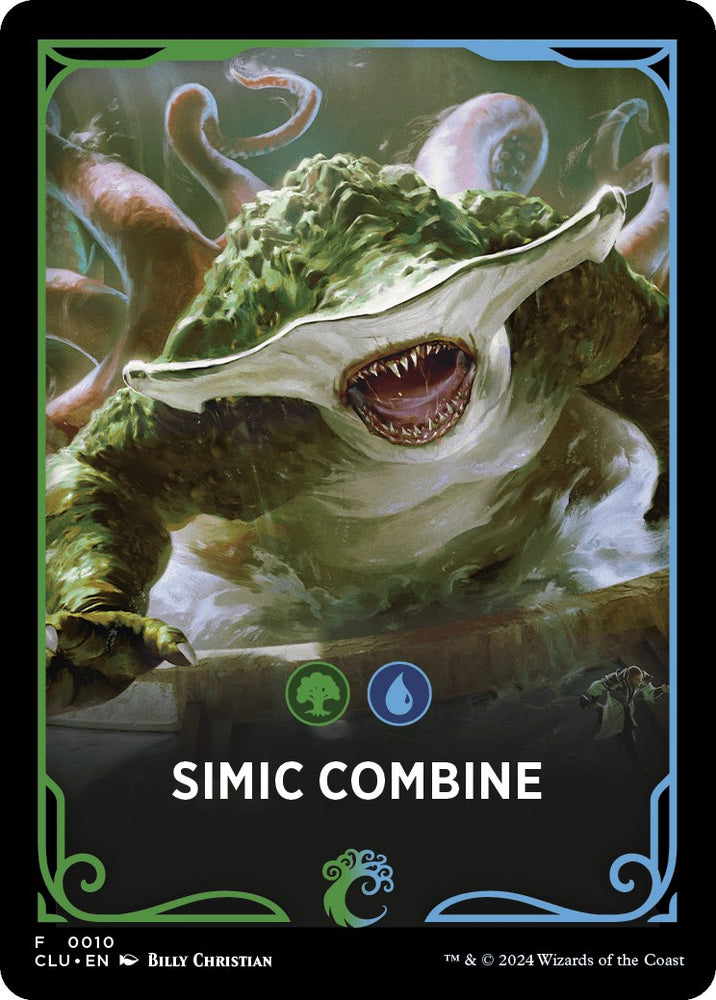 Simic Combine Theme Card [Ravnica: Clue Edition Tokens] 