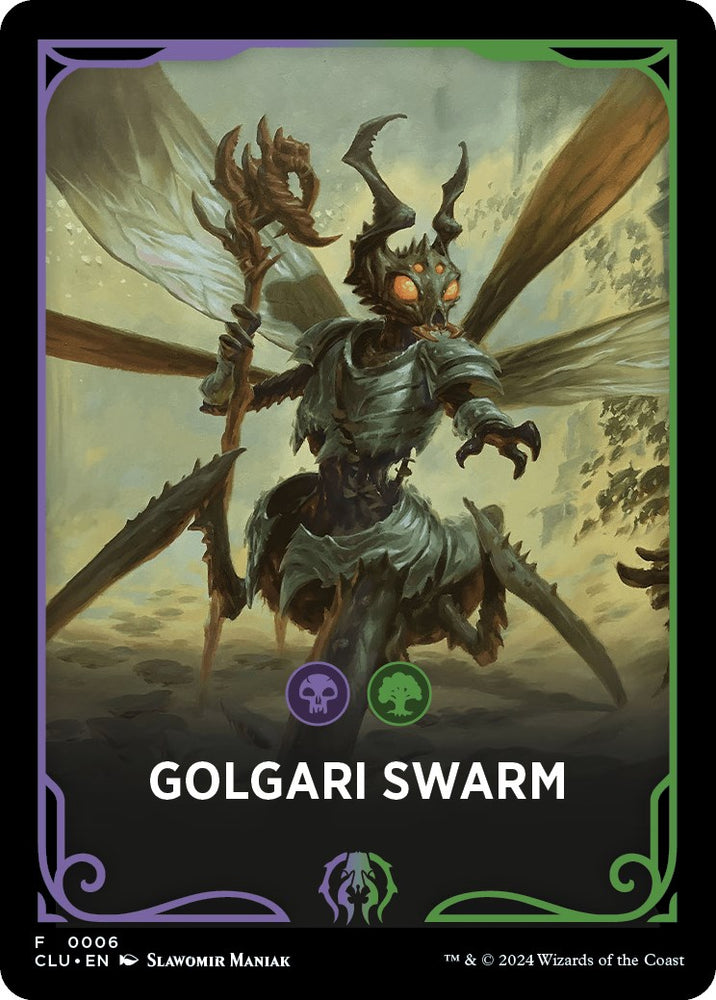 Golgari Swarm Theme Card [Ravnica: Clue Edition Tokens] 