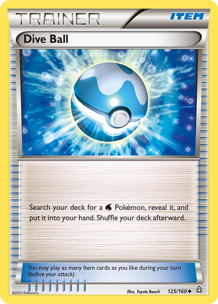 Dive Ball (125/160) [XY: Primal Clash]