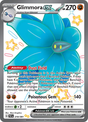 Glimmora ex (218/091) [Scarlet &amp; Violet: Paldean Fates] 