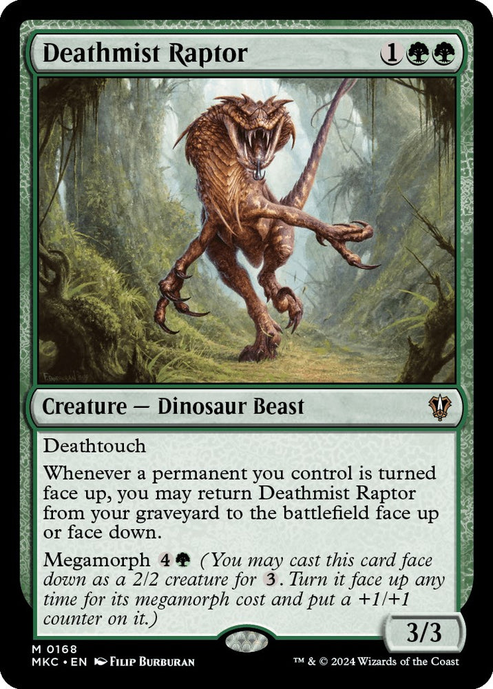 Deathmist Raptor [Murders at Karlov Manor Commander] 