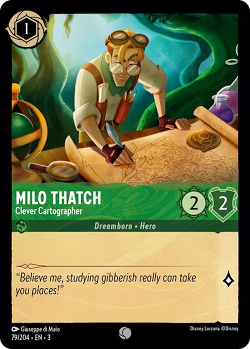 Milo Thatch - Clever Cartographer (79/204) [Into the Inklands] 