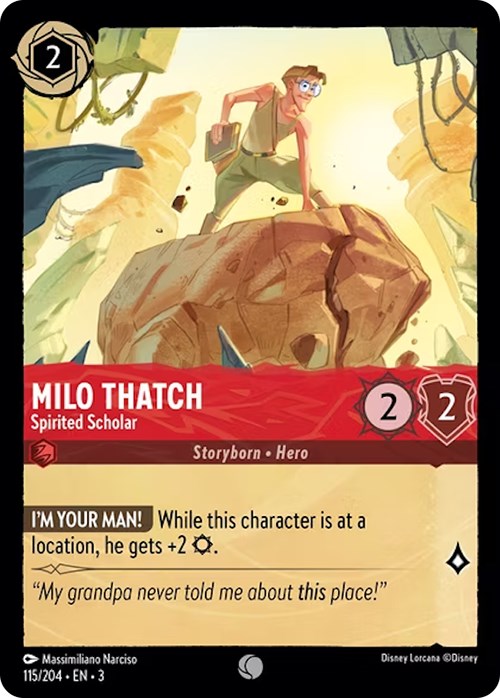 Milo Thatch - Spirited Scholar (115/204) [Into the Inklands] 