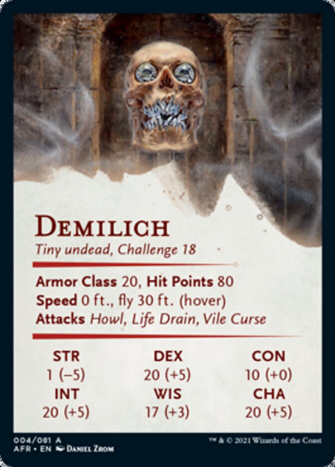 Demilich Art Card [Dungeons &amp; Dragons: Adventures in the Forgotten Realms Art Series] 