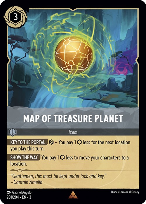 Map of Treasure Planet (201/204) [Into the Inklands] 