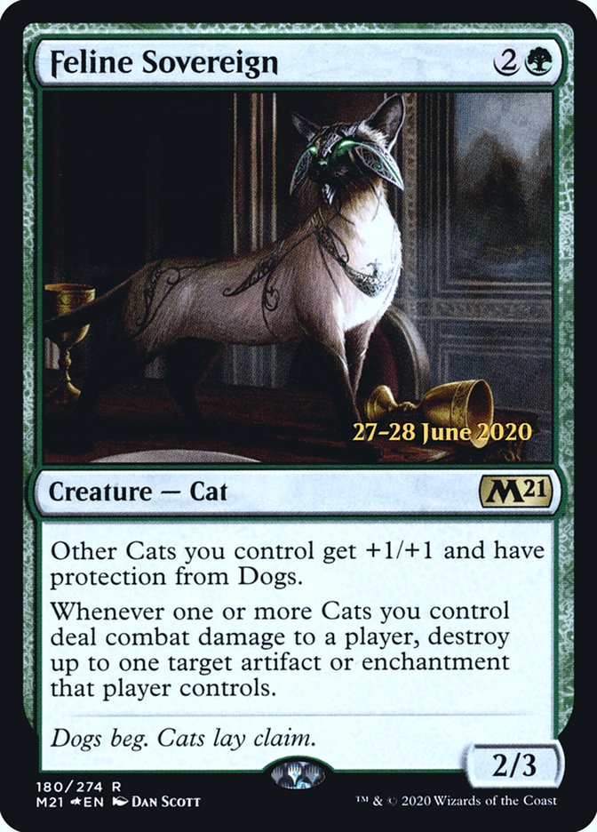 Feline Sovereign [Core Set 2021 Prerelease Promos] 