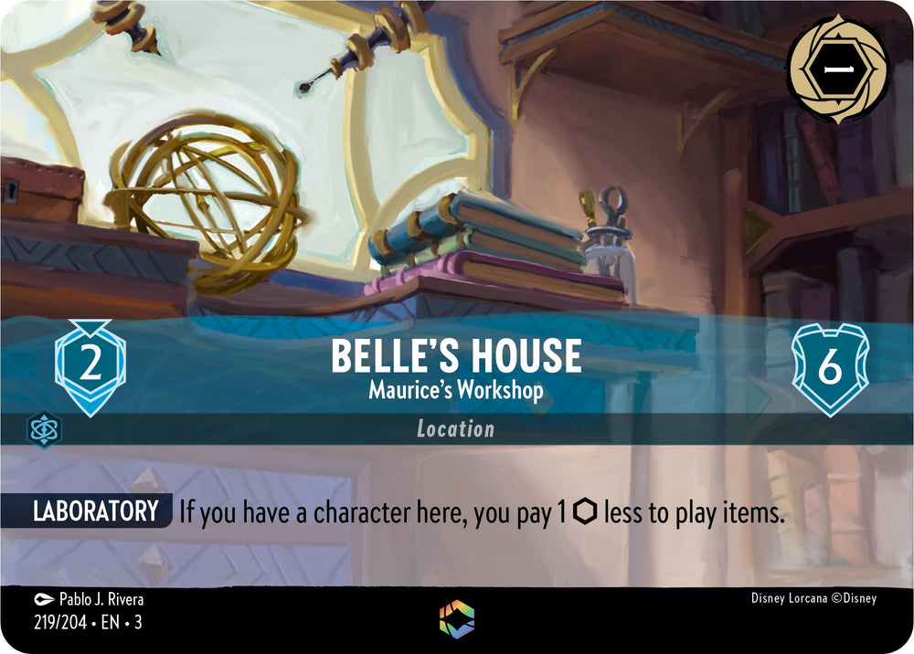 Belle's House - Maurice's Workshop (Enchanted) (219/204) [Into the Inklands] 