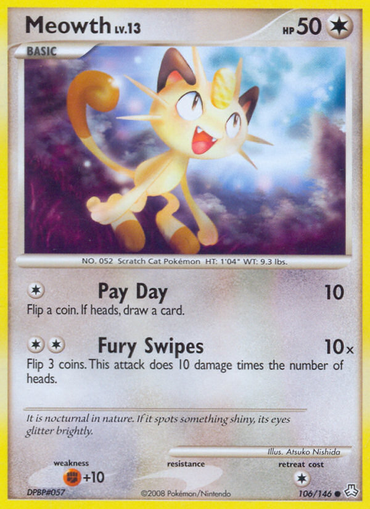 Meowth (106/146) [Diamond &amp; Pearl: Legends Awakened] 