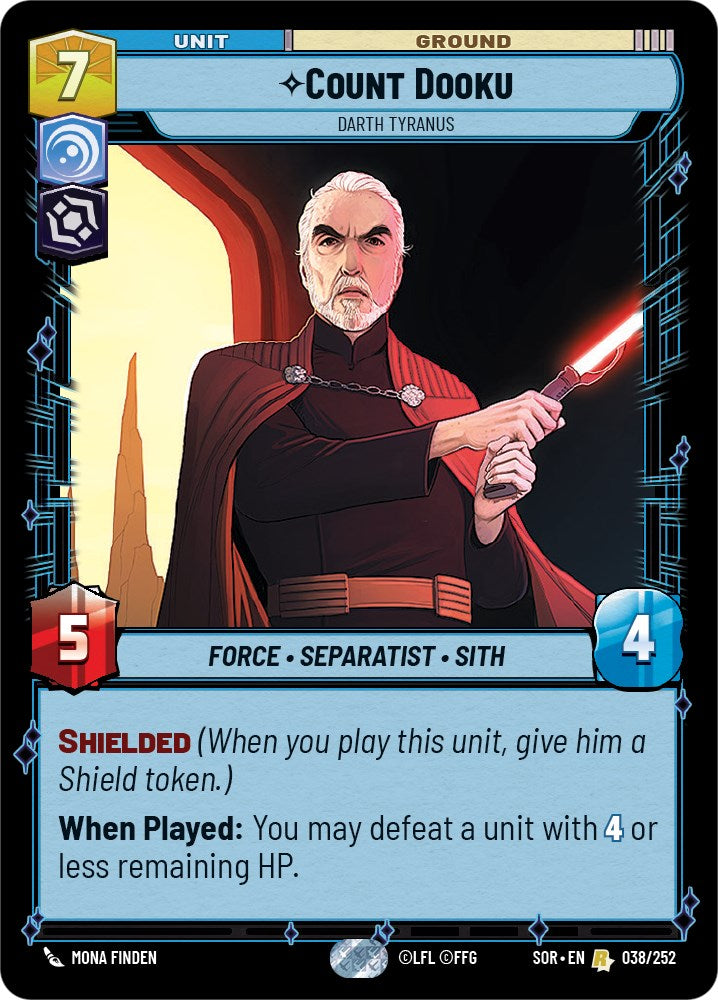 Count Dooku - Darth Tyranus (038/252) [Spark of Rebellion] 