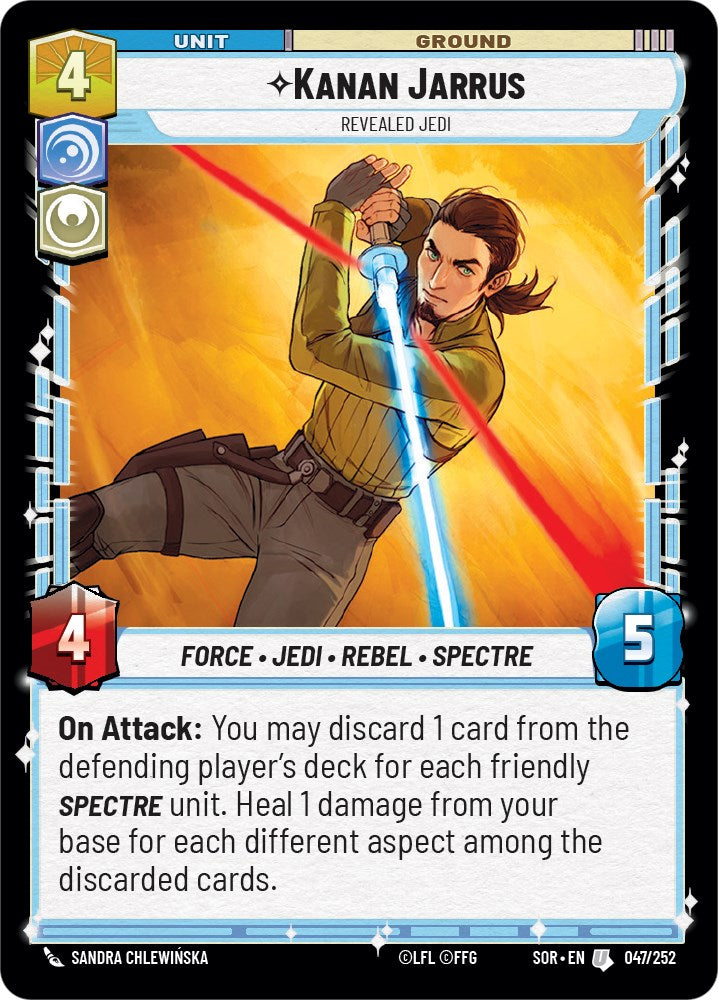 Kanan Jarrus - Revealed Jedi (047/252) [Spark of Rebellion] 