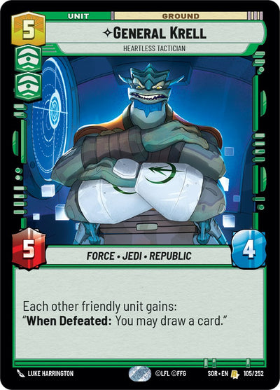 General Krell - Heartless Tactician (105/252) [Spark of Rebellion] 