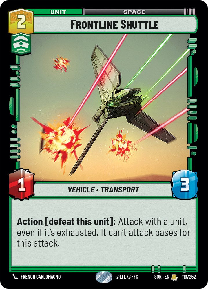 Frontline Shuttle (110/252) [Spark of Rebellion] 
