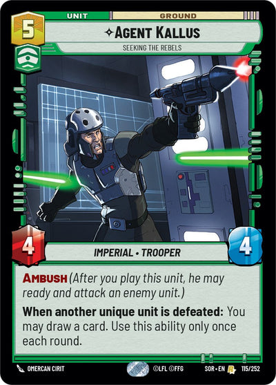 Agent Kallus - Seeking the Rebels (115/252) [Spark of Rebellion] 