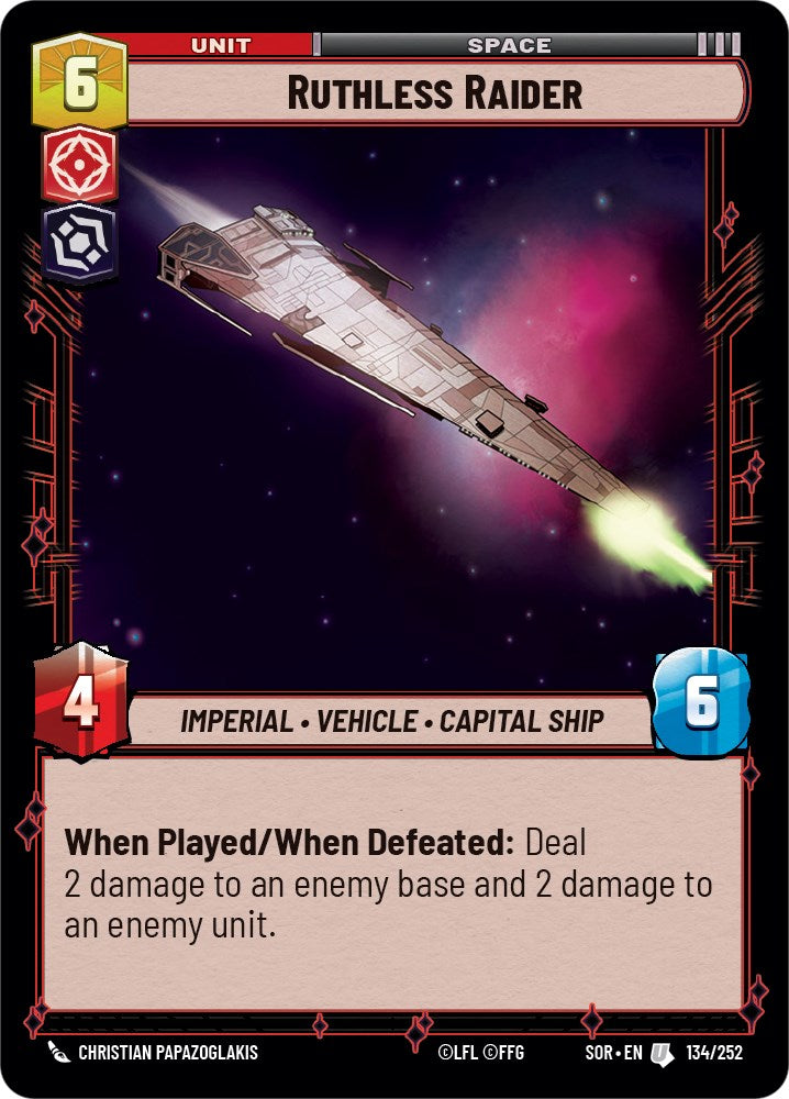 Ruthless Raider (134/252) [Spark of Rebellion] 