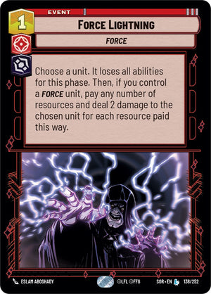Force Lightning (138/252) [Spark of Rebellion] 