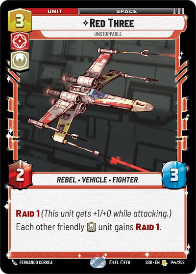Red Three - Unstoppable (144/252) [Spark of Rebellion] 