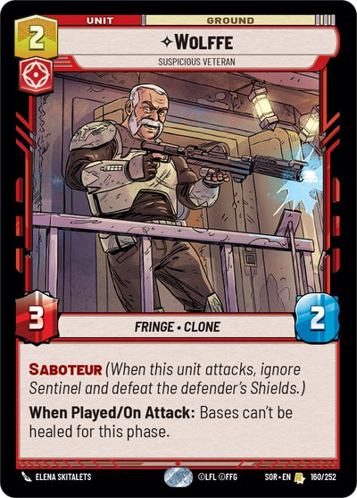 Wolffe - Suspicious Veteran (160/252) [Spark of Rebellion] 