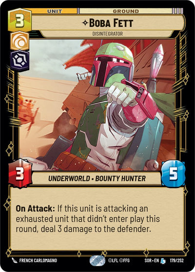 Boba Fett - Disintegrator (179/252) [Spark of Rebellion] 