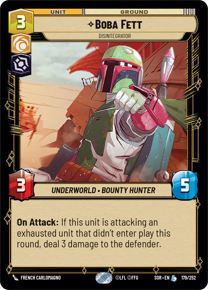 Boba Fett - Disintegrator (179/252) [Spark of Rebellion] 