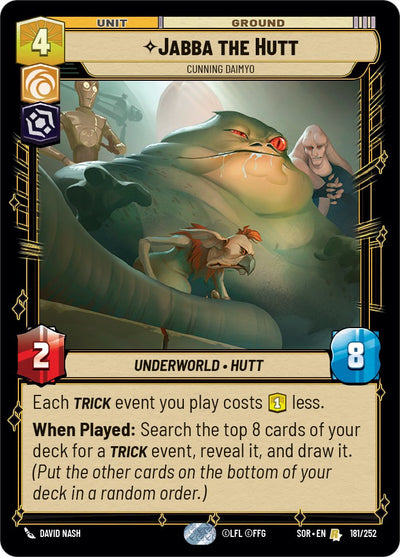 Jabba the Hutt - Cunning Daimyo (181/252) [Spark of Rebellion] 