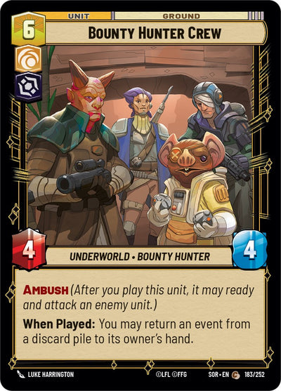 Bounty Hunter Crew (183/252) [Spark of Rebellion] 