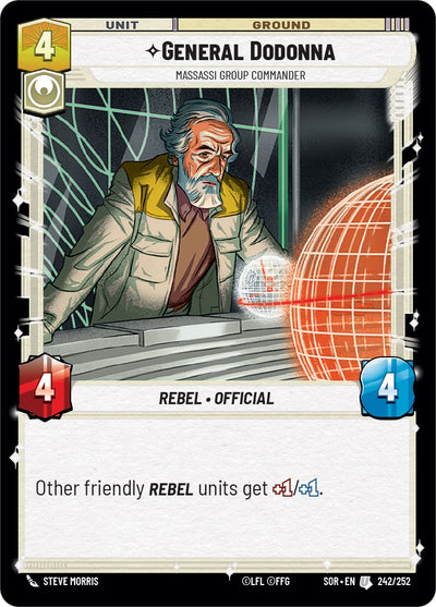 General Dodonna - Massassi Group Commander (242/252) [Spark of Rebellion] 