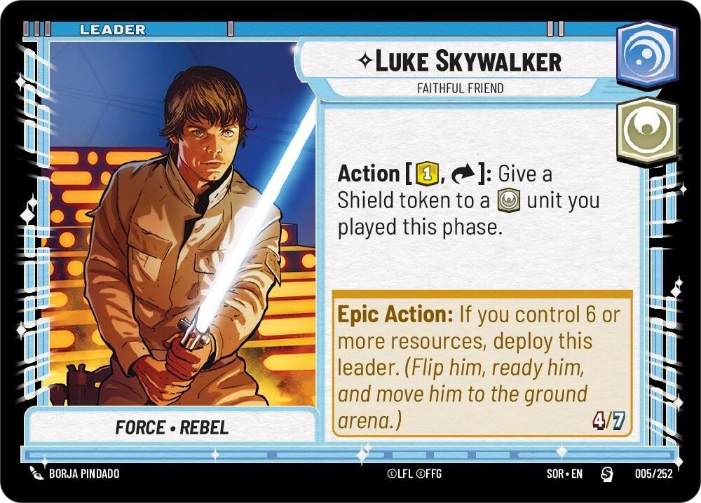 Luke Skywalker - Faithful Friend (005/252) [Spark of Rebellion] 