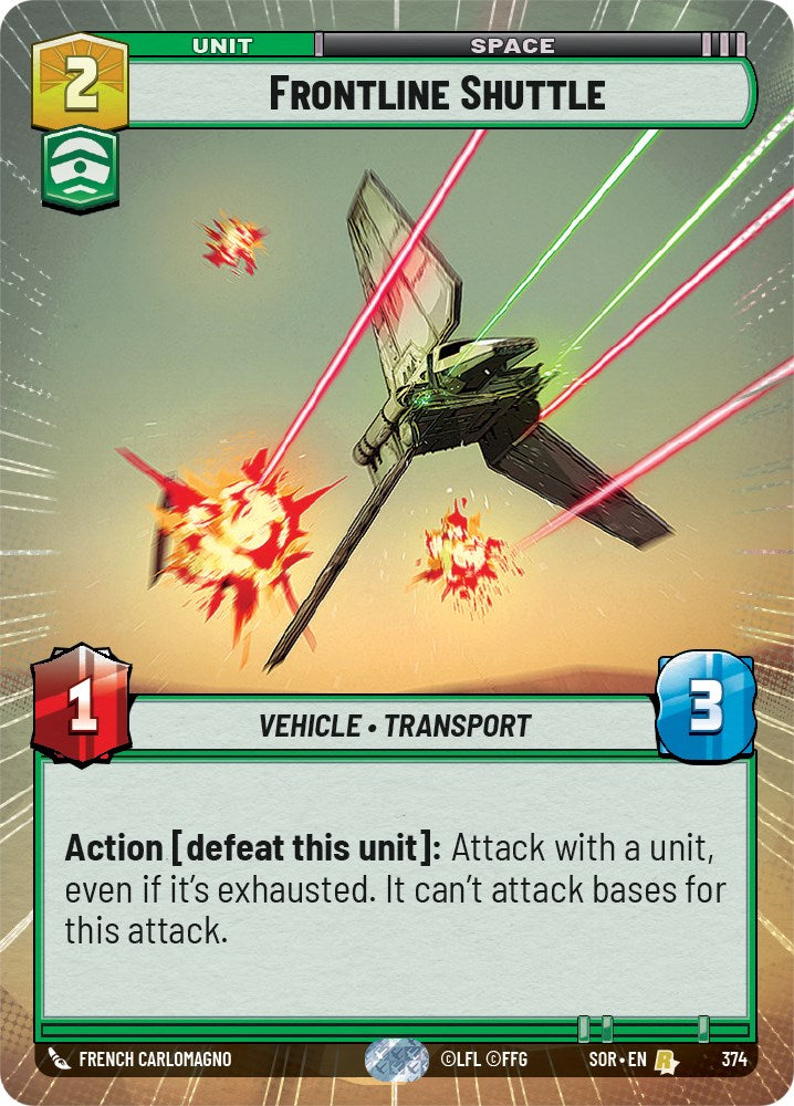 Frontline Shuttle (Hyperspace) (374) [Spark of Rebellion] 
