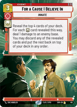 For A Cause I Believe In (Hyperspace) (415) [Spark of Rebellion] 
