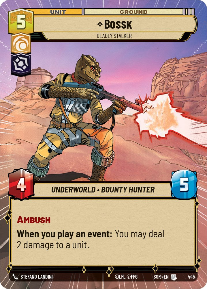 Bossk - Deadly Stalker (Hyperspace) (445) [Spark of Rebellion] 