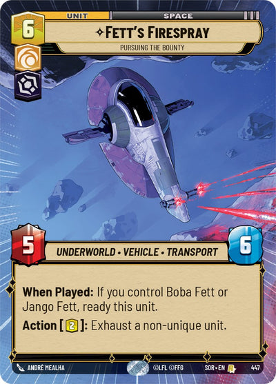 Fett's Firespray - Pursuing the Bounty (Hyperspace) (447) [Spark of Rebellion] 