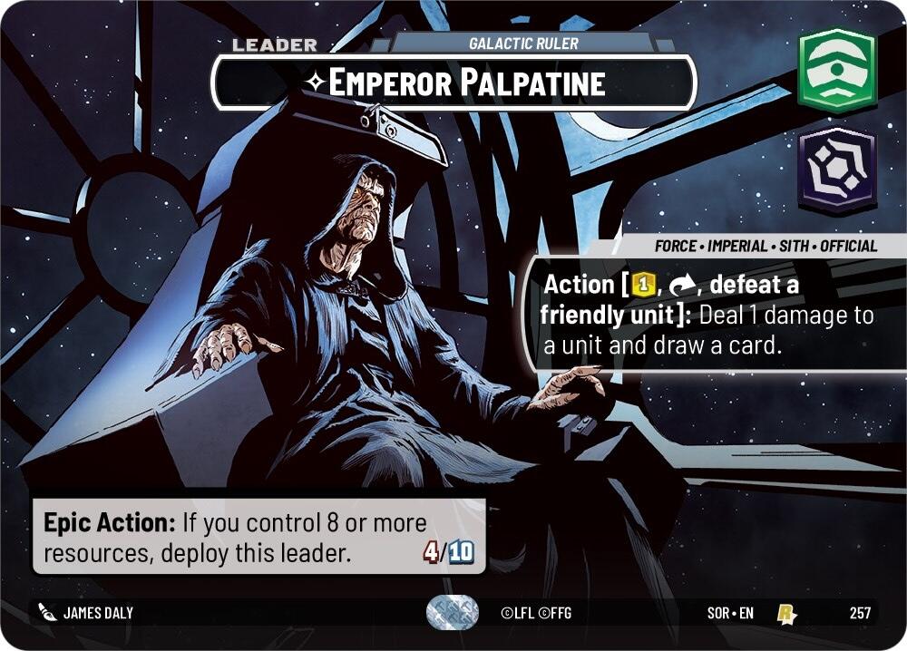 Emperor Palpatine - Galactic Ruler (Showcase) (257) [Spark of Rebellion] 