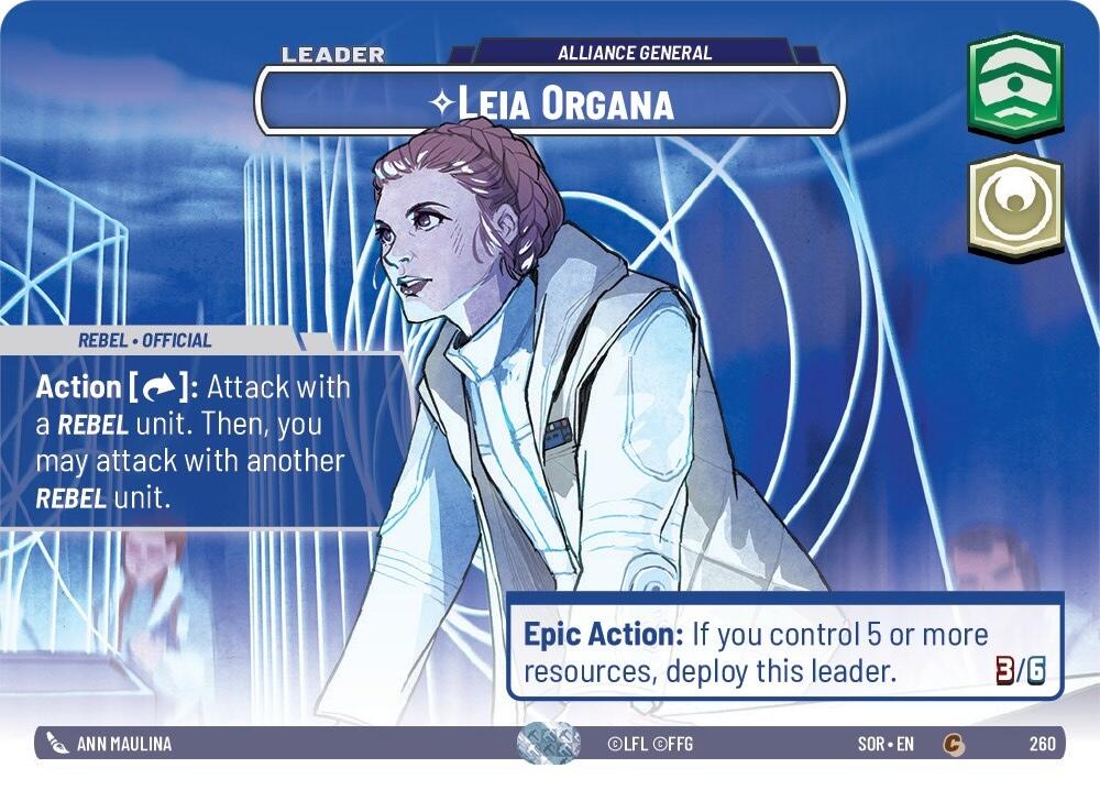 Leia Organa - Alliance General (Showcase) (260) [Spark of Rebellion] 