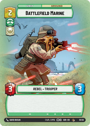 Battlefield Marine (Weekly Play Promo) (1/20) [Spark of Rebellion Promos] 