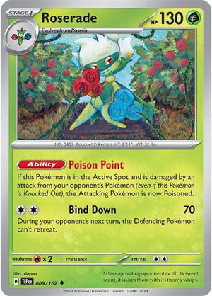 Roserade (009/162) [Scarlet &amp; Violet: Temporal Forces] 