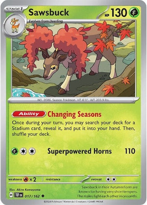 Sawsbuck (017/162) [Scarlet &amp; Violet: Temporal Forces] 