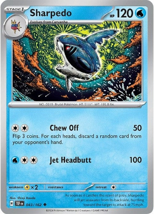 Sharpedo (043/162) [Scarlet &amp; Violet: Temporal Forces] 